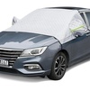 image:imageAstroAI 4Layer Windshield Snow Cover for Ice UV Frost  Wiper amp Mirror Protector Windproof Sunshade for Cars Compact SUVsGlacier Silver