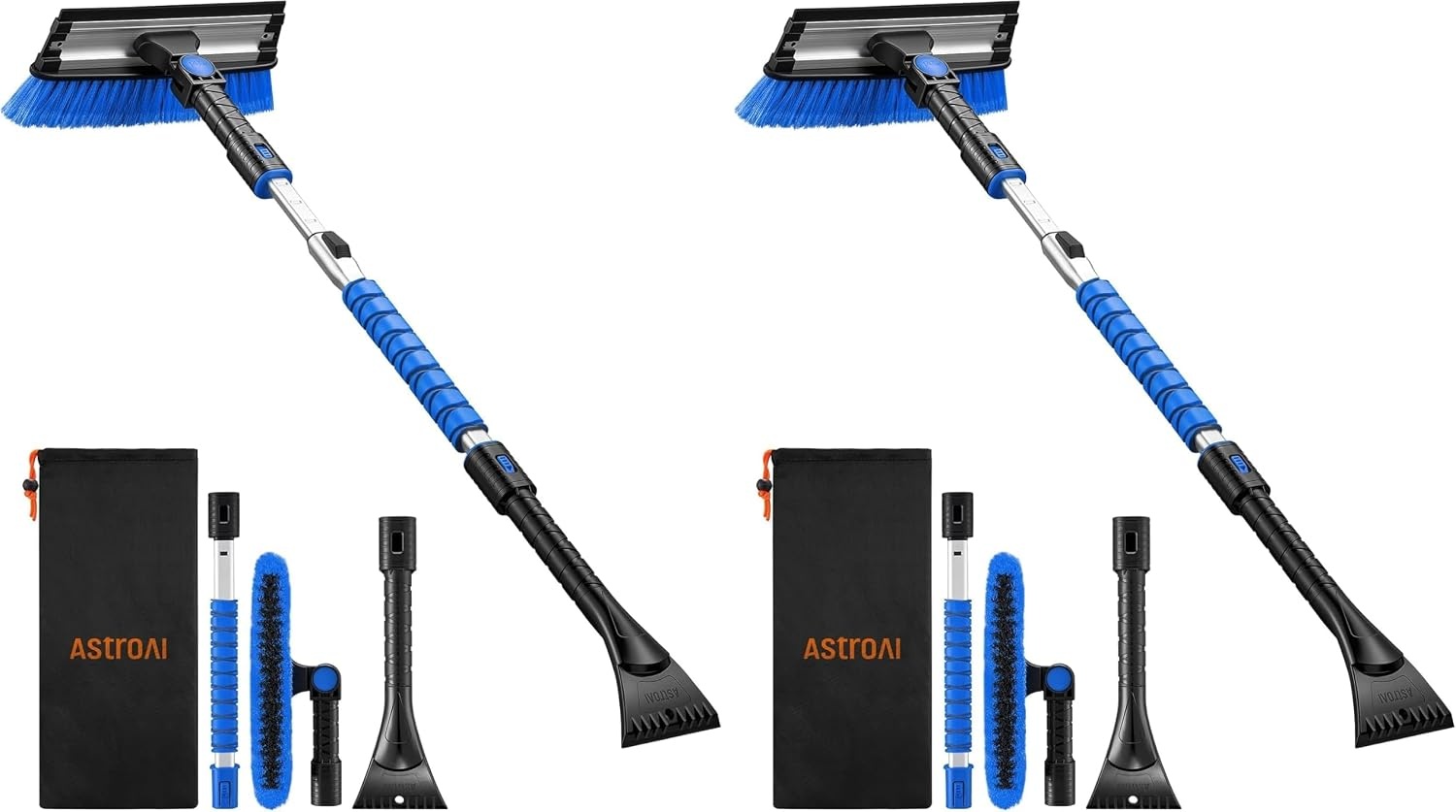 image:imageAstroAI 46 Extendable 3in1 Snow Brush amp Ice Scrapers for Car Windshieldblue