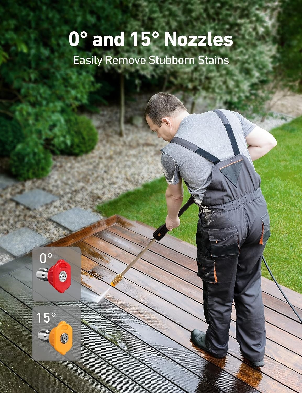 image:imageAstroAI Foam Cannon for Pressure Washer with 14 Quick Connect Plug 1 L5PACK TIPS without cannon