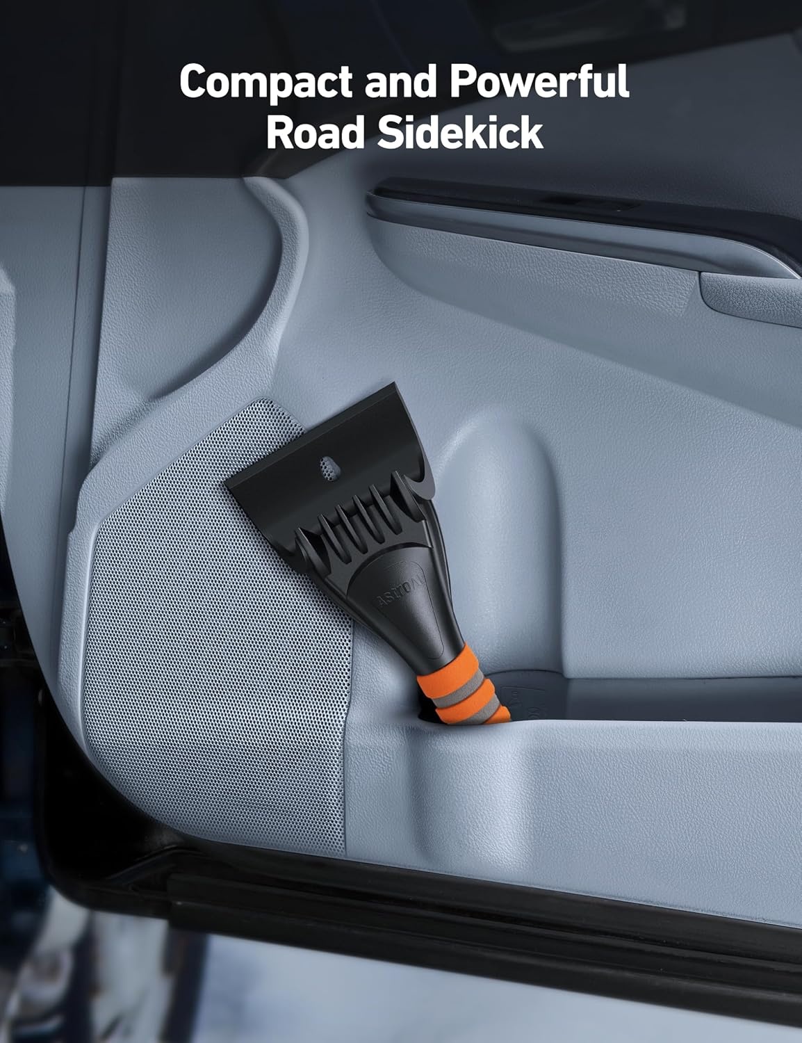 image:imageAstroAI Ice Scraper for Car Windshield Snow Scraper with Ergonomic GripOrange
