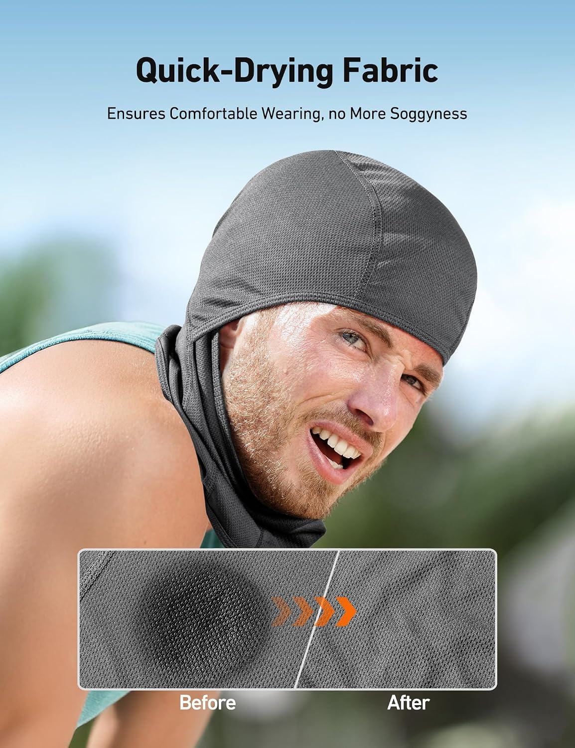 image:imageAstroAI Ski Mask Balaclava Windproof UV Protector Face Cover GreyGrey