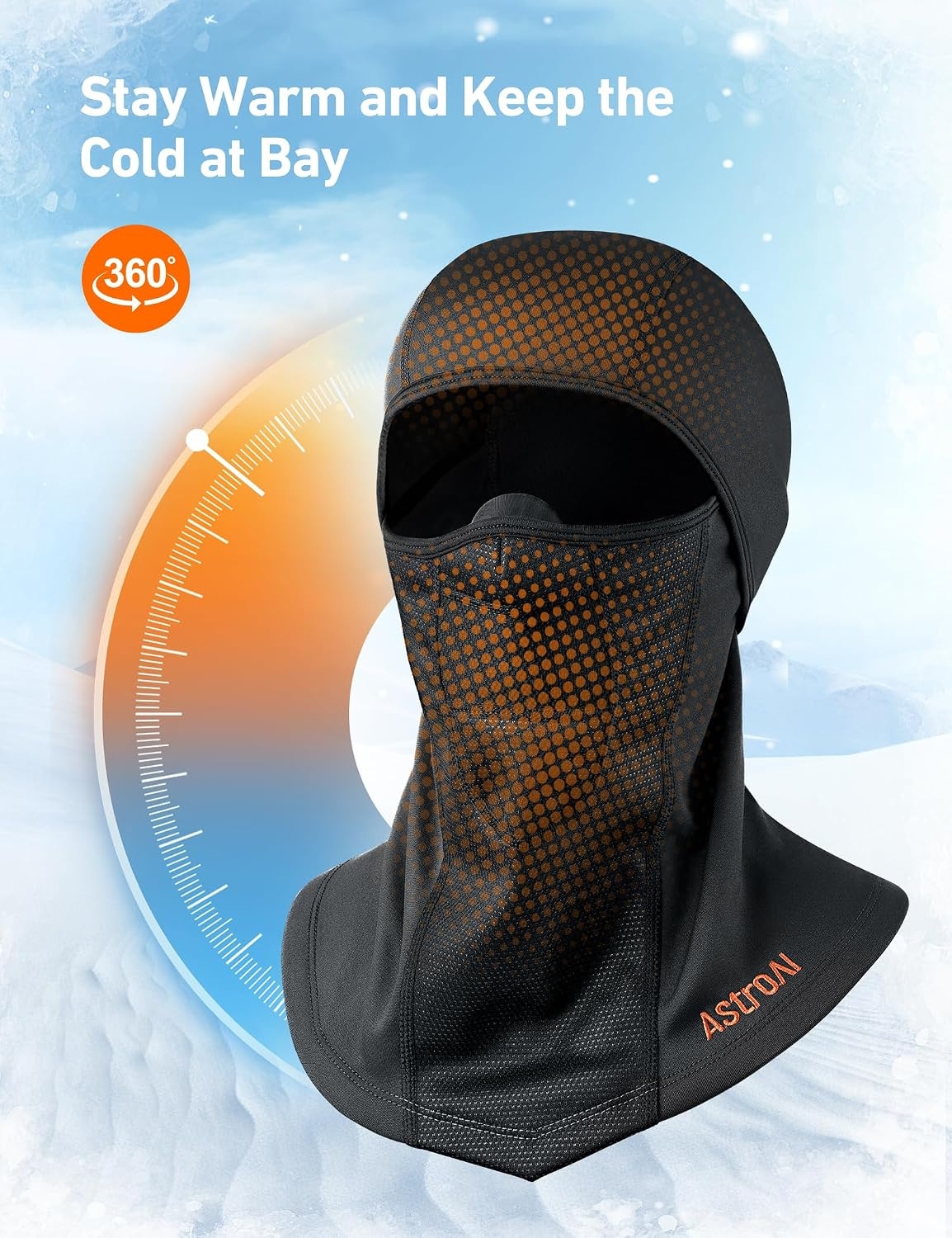 image:imageAstroAI Windproof Ski Mask Balaclava Winter Cold Weather Face Mask BlackBlack