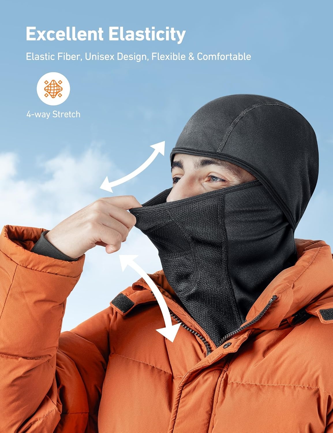 image:imageAstroAI Windproof Ski Mask Balaclava Winter Cold Weather Face Mask BlackBlack
