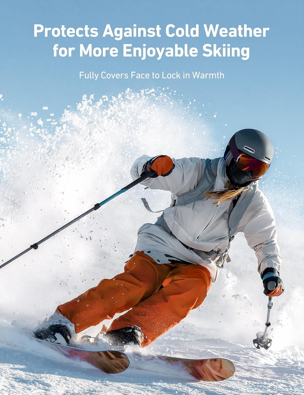 image:imageAstroAI Windproof Ski Mask Balaclava Winter Cold Weather Face Mask BlackGray