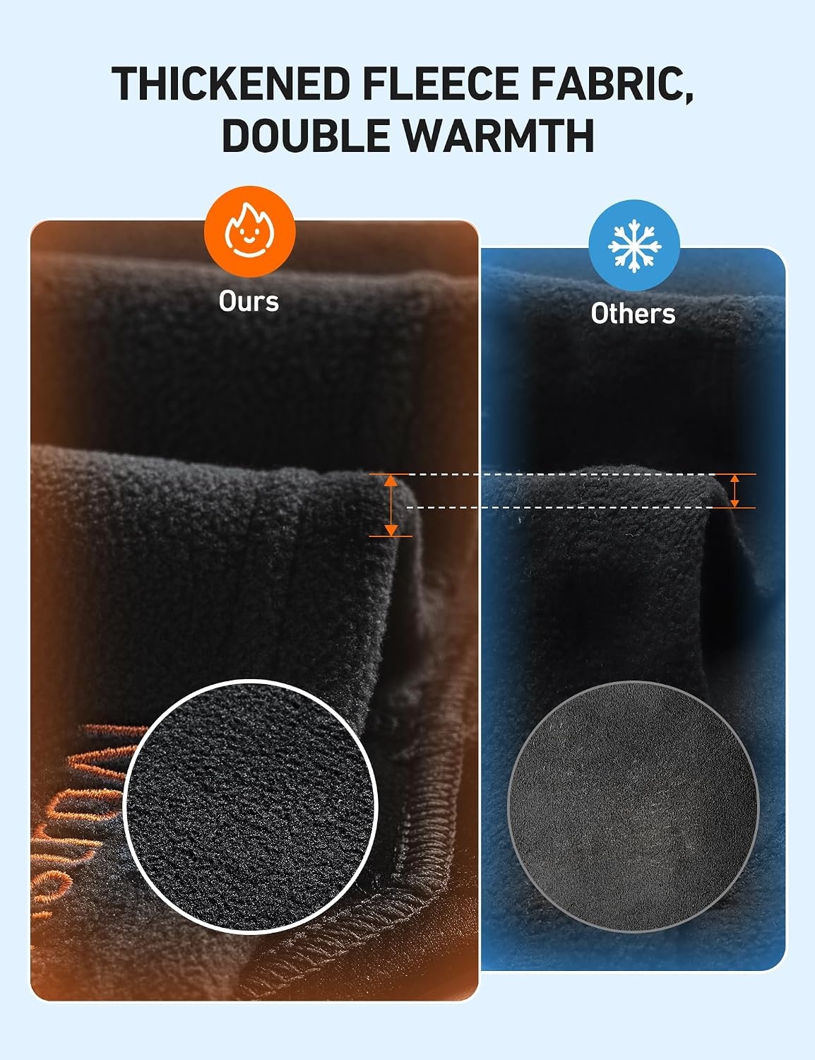 image:imageAstroAI Windproof Ski Mask Winter Thermal Fleece Balaclava GrayMBlack