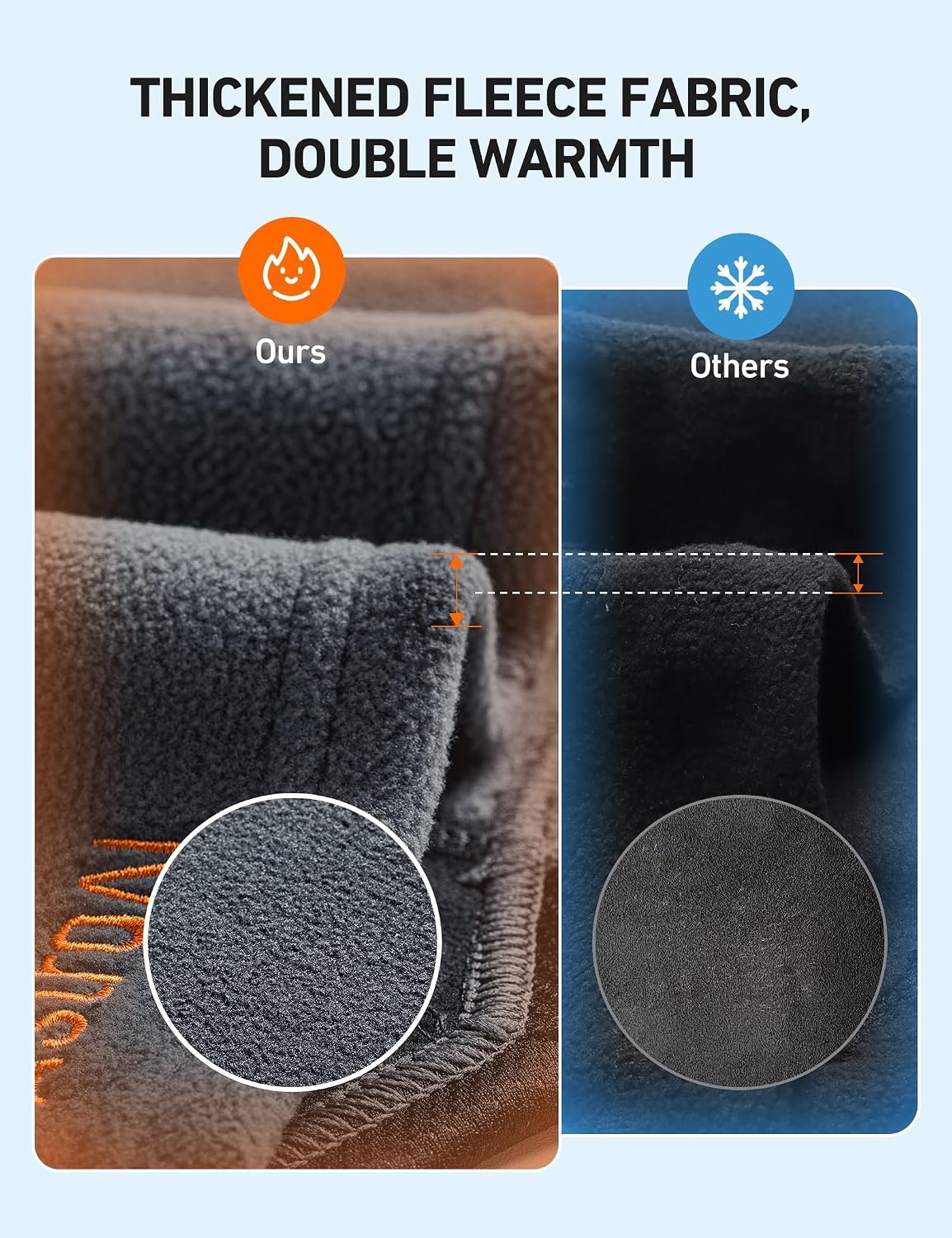 image:imageAstroAI Windproof Ski Mask Winter Thermal Fleece Balaclava GrayMGrey