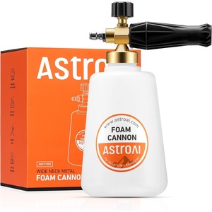 AstroAI Foam Cannon for Pressure Washer with 1/4″ Quick Connect Plug, 1 L(1.5 L Bottle WITHOUT Tips)