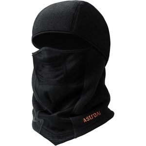 AstroAI Windproof Ski Mask, Winter Thermal Fleece Balaclava, Gray-M(Black)
