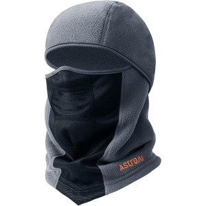 AstroAI Windproof Ski Mask, Winter Thermal Fleece Balaclava, Gray-M(Grey)
