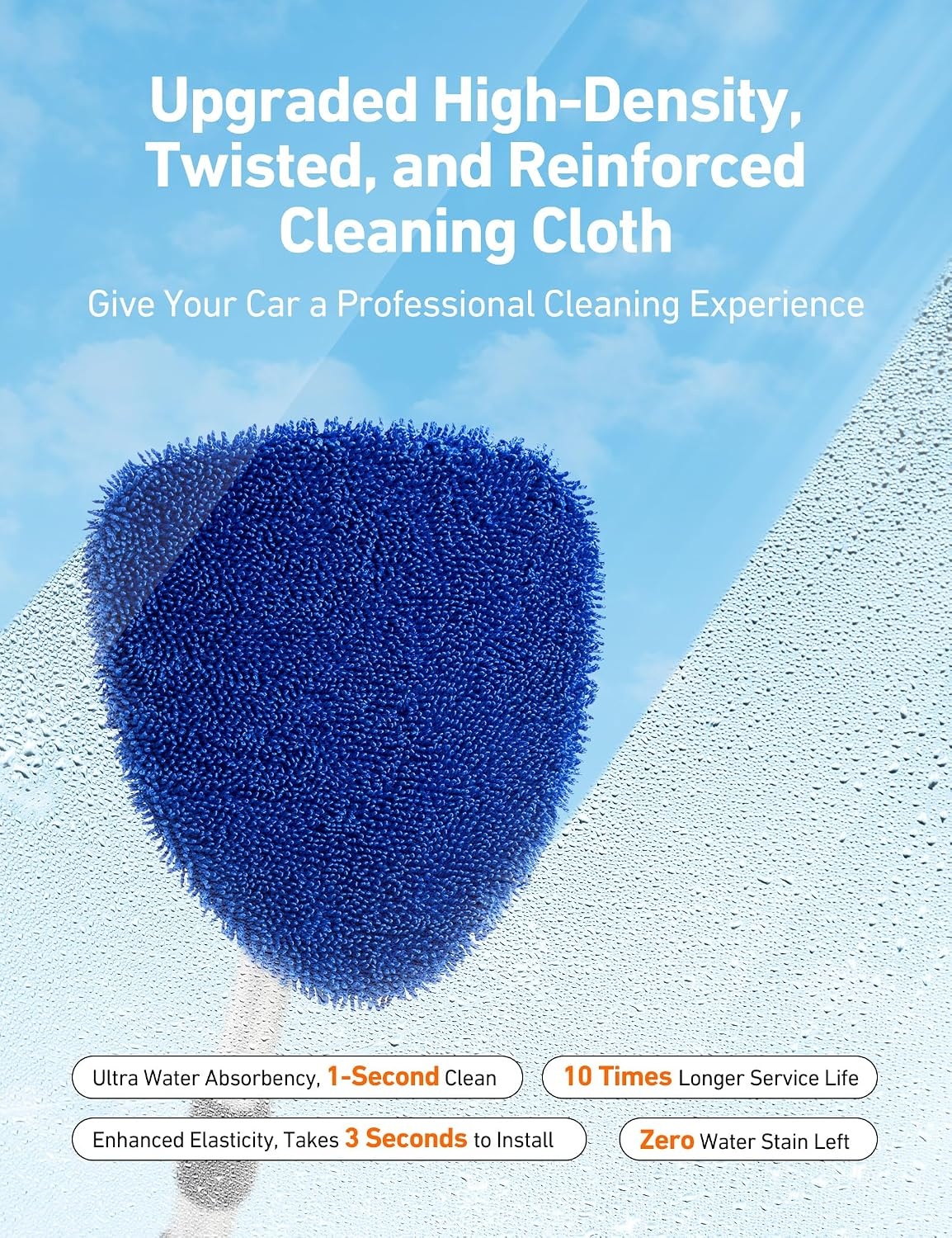 image:imageAstroAI 4pcs Windshield Cleaner Tool for Effortless Installationwith a Mirror Squeegee
