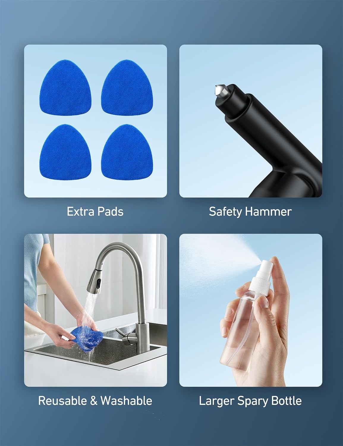 image:imageAstroAI 4pcs Windshield Cleaner Tool for Effortless Installationwith a Mirror Squeegee