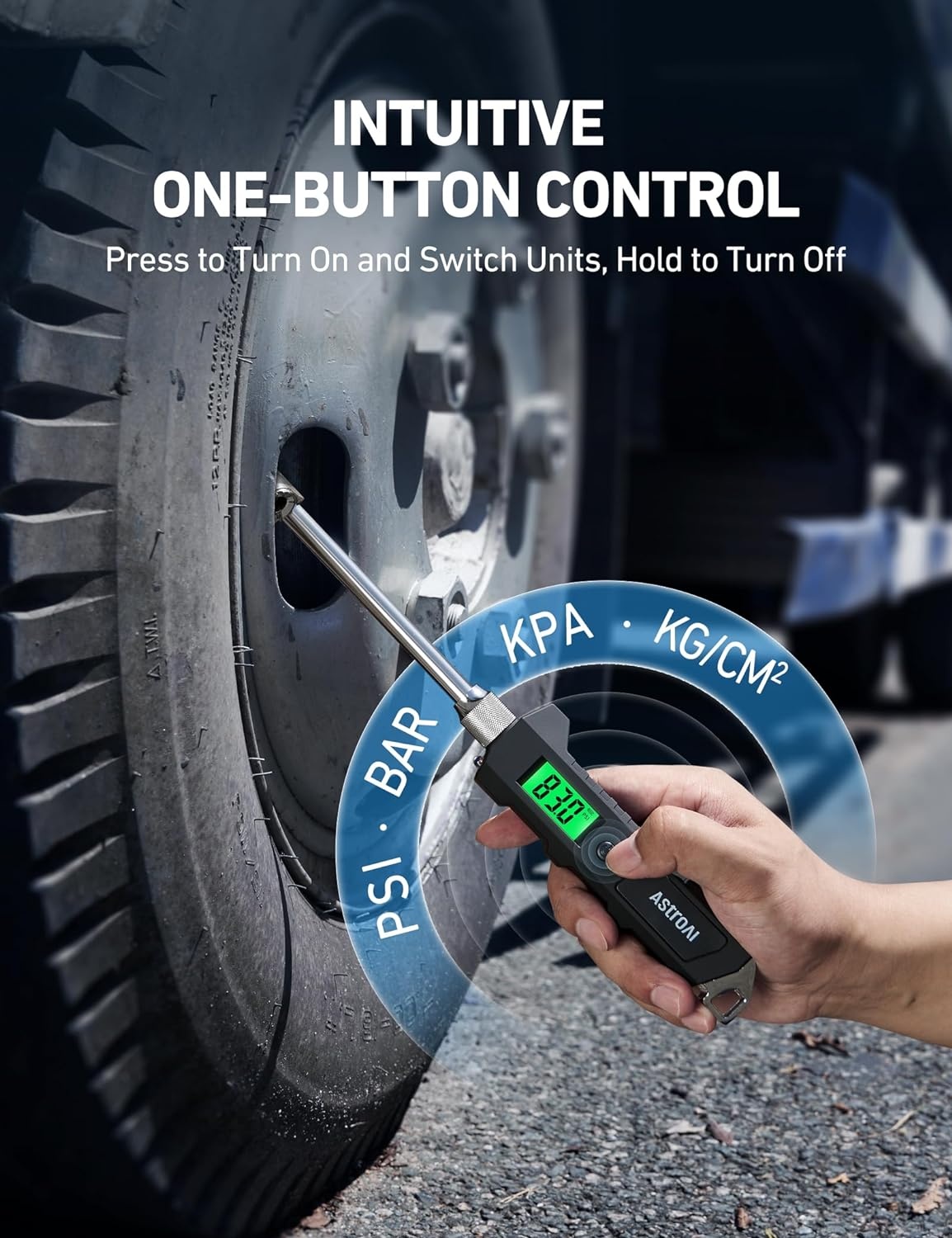 image:imageAstroAI Heavy Duty Digital Tire Pressure Gauge 0230 PSI3 Pack