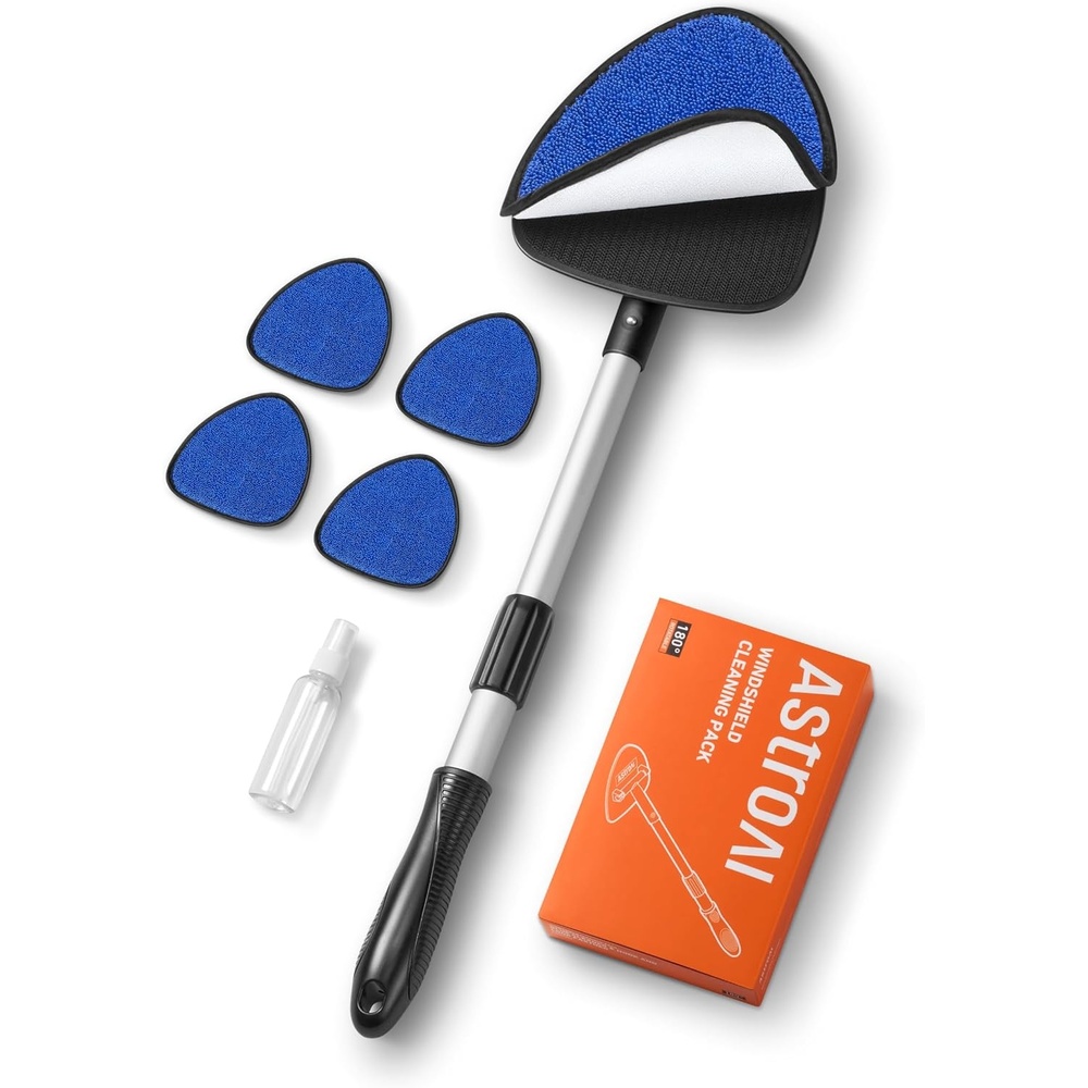 image:imageAstroAI 4pcs Windshield Cleaner Tool for Effortless Installationwith 4 Velcro Pads