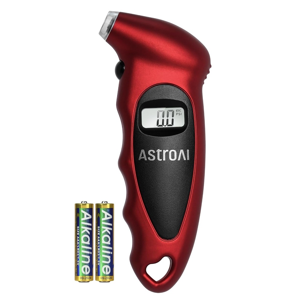 image:imageAstroAI Digital Tire Pressure Gauge 200PSI for Car Truck SUV MotorcycleRed