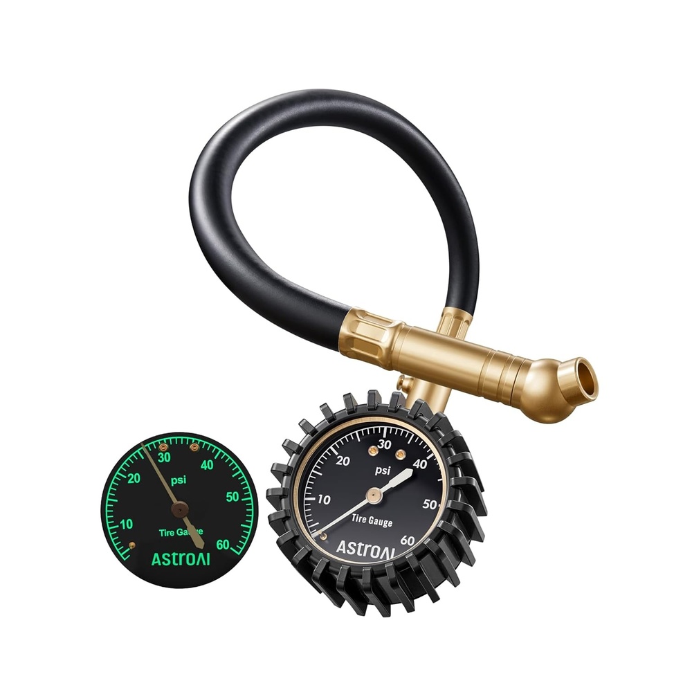 image:imageAstroAI Tire Pressure Gauge 060 PSI Large Glow Dial for Car SUV060PSI