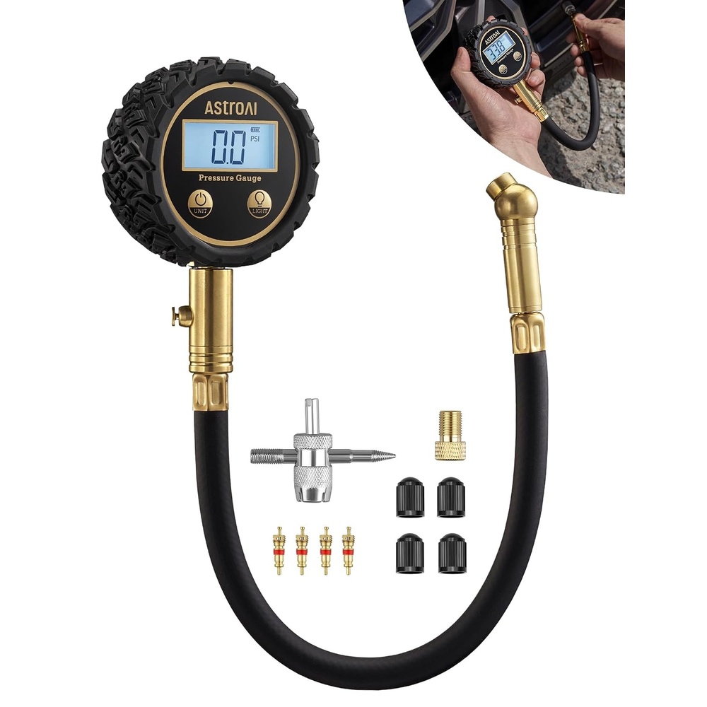 image:imageAstroAI Tire Pressure Gauge 060 PSI Large Glow Dial for Car SUV3250PSI