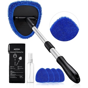 AstroAI 21″ Extra-Long Windshield Cleaner Tool & Car Interior Detailing Kit(Blue)