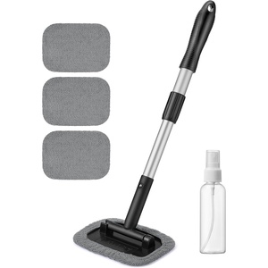 AstroAI Windshield Cleaner Extendable 180° Rotating Handle, Gray(Gray)
