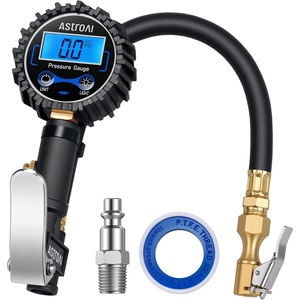 AstroAI Digital Tire Pressure Gauge with Inflator, 3-250 PSI ±1% Precision(Blue)