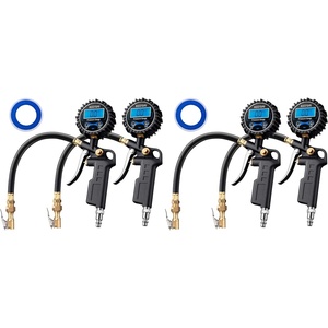AstroAI Digital Tire Pressure Gauge with Inflator 3-250 PSI Fits 1/4″ NPT(4 Pack Standard)