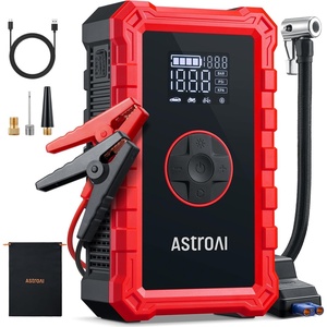 AstroAI S8 Air 3000A Jump Starter with Air Compressor, 12V Jump Box(3000A-Red)