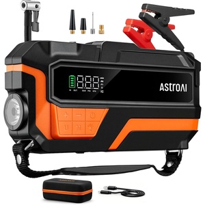 AstroAI S8 Air 3000A Jump Starter with Air Compressor, 12V Jump Box(6000A-Orange)