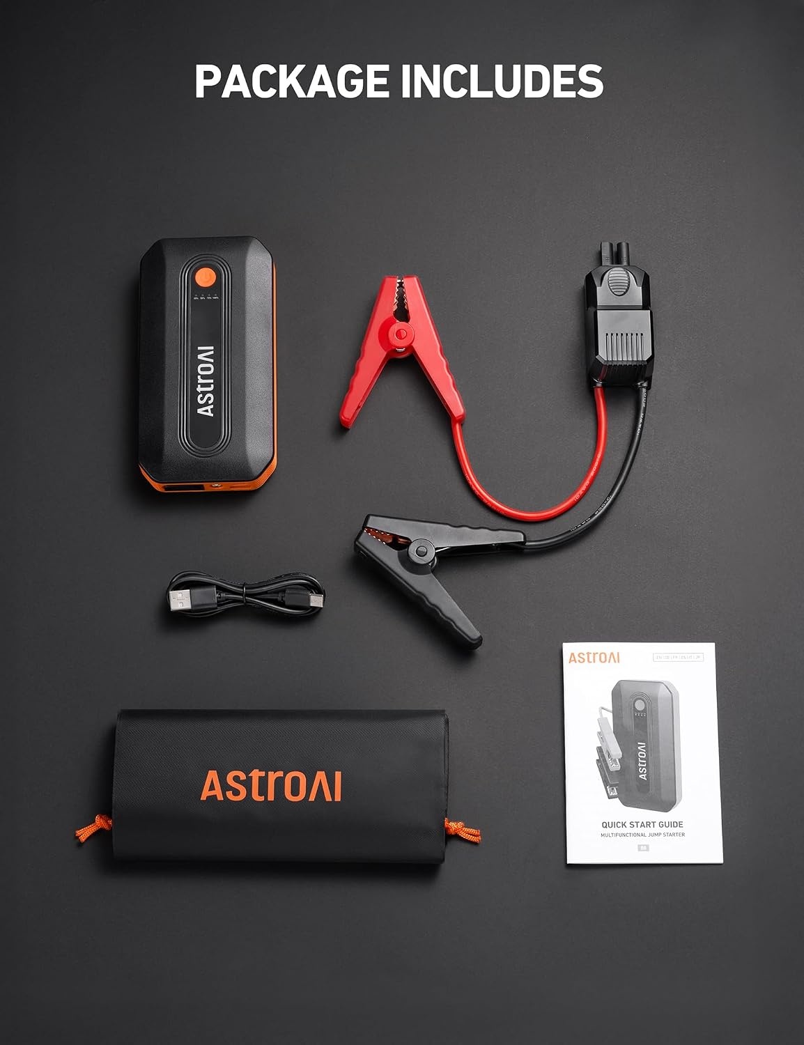 image:imageAstroAI B8 3000A Car Battery Jump Starter 12V Jump Starter Battery Pack