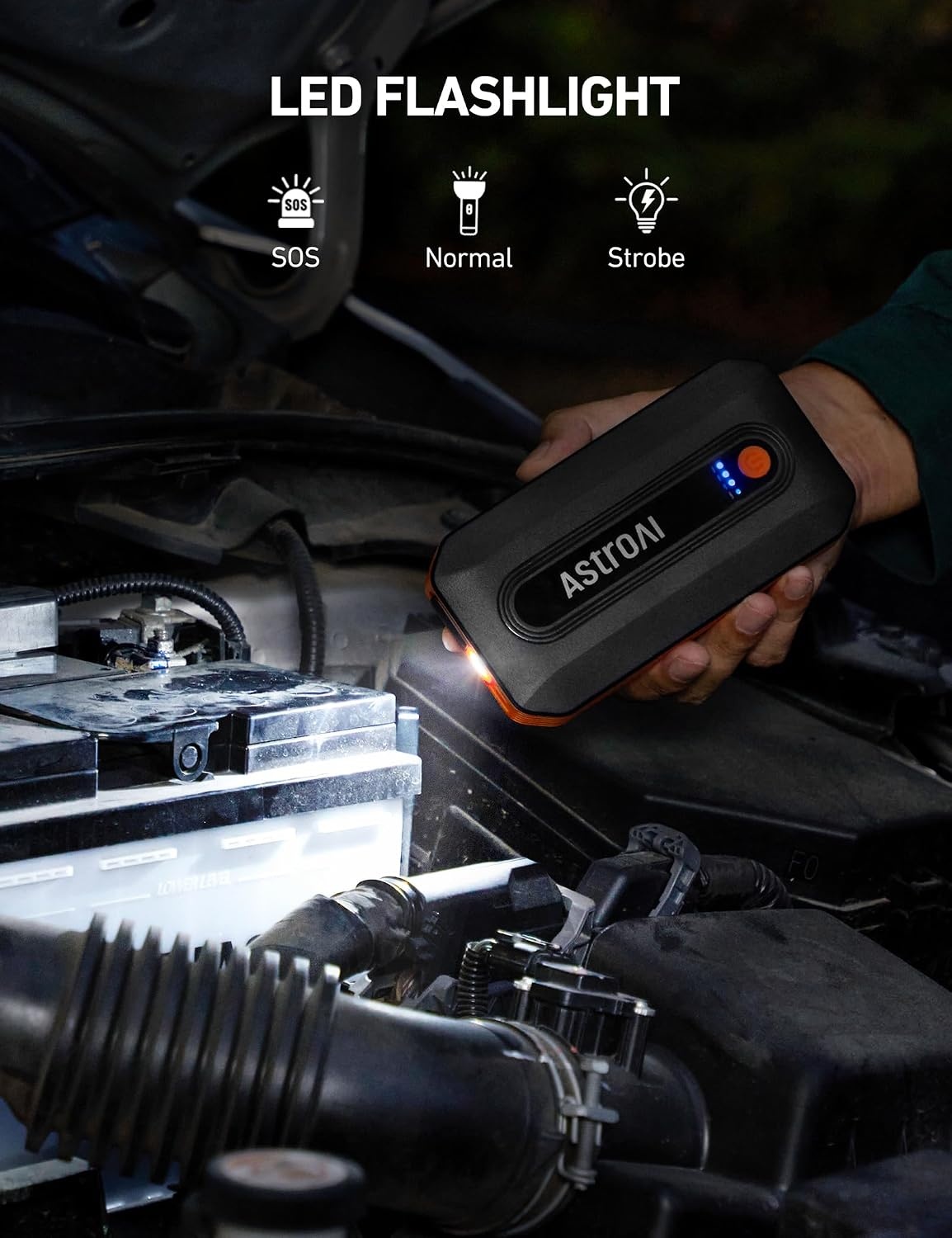 image:imageAstroAI B8 3000A Car Battery Jump Starter 12V Jump Starter Battery Pack