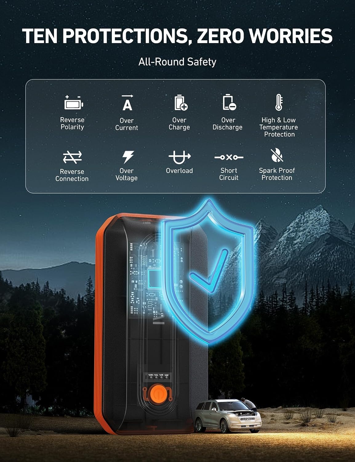 image:imageAstroAI B8 3000A Car Battery Jump Starter 12V Jump Starter Battery Pack