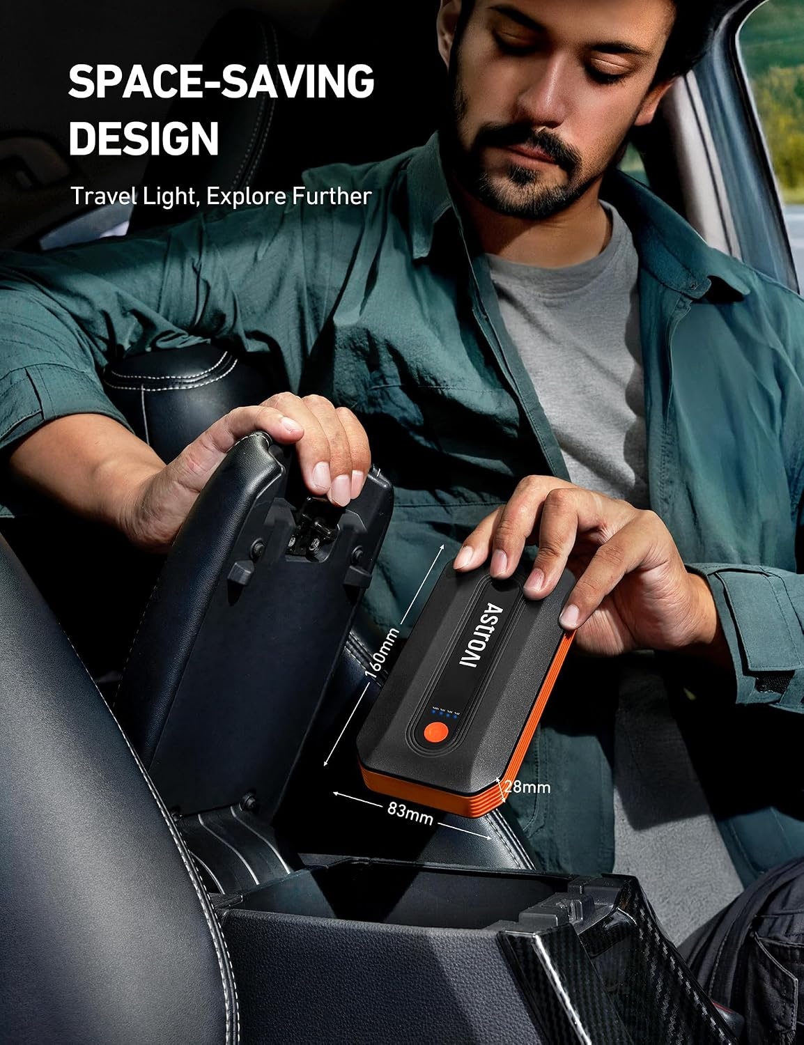 image:imageAstroAI B8 3000A Car Battery Jump Starter 12V Jump Starter Battery Pack
