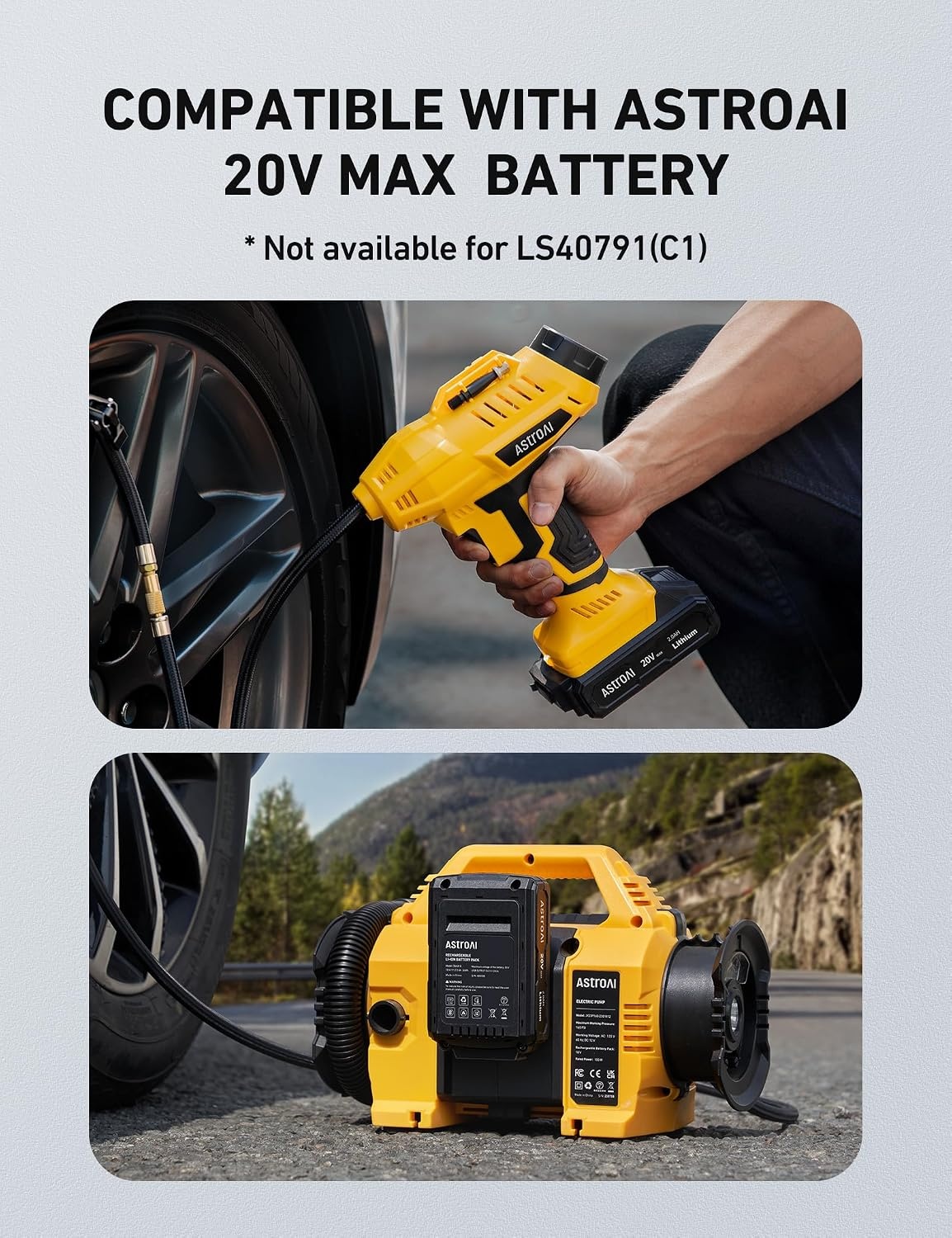 image:imageAstroAI 20V MAX Battery Charger Compatible with AstroAI Liion Battery