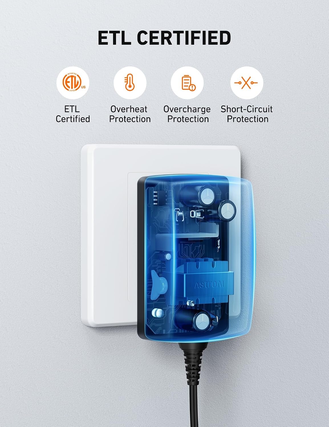 image:imageAstroAI 20V MAX Battery Charger Compatible with AstroAI Liion Battery