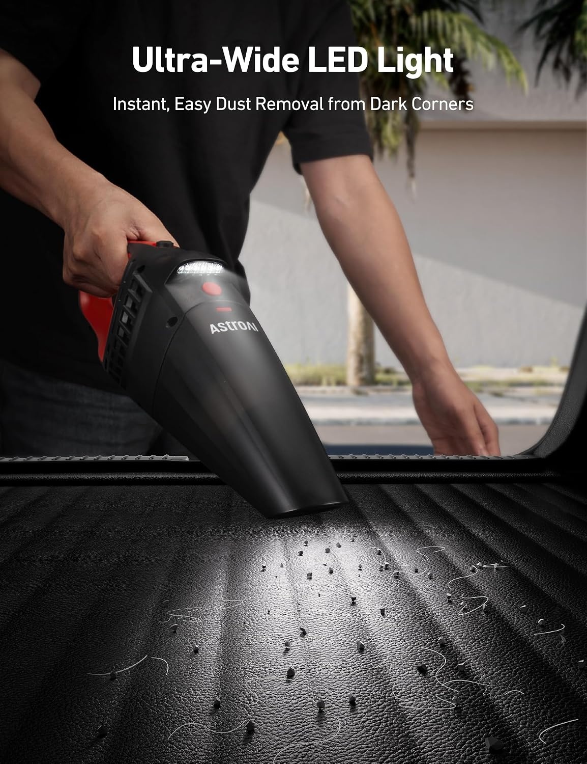 image:imageAstroAI 4in1 V3 12VDC 164FT High Power Handheld Car VacuumampTire InflatorRed