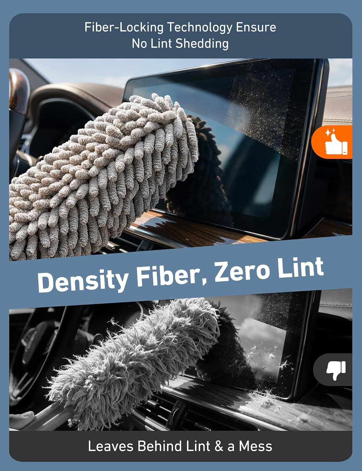 image:imageAstroAI Car Duster Kit Microfiber Interior Cleaning BrushGray