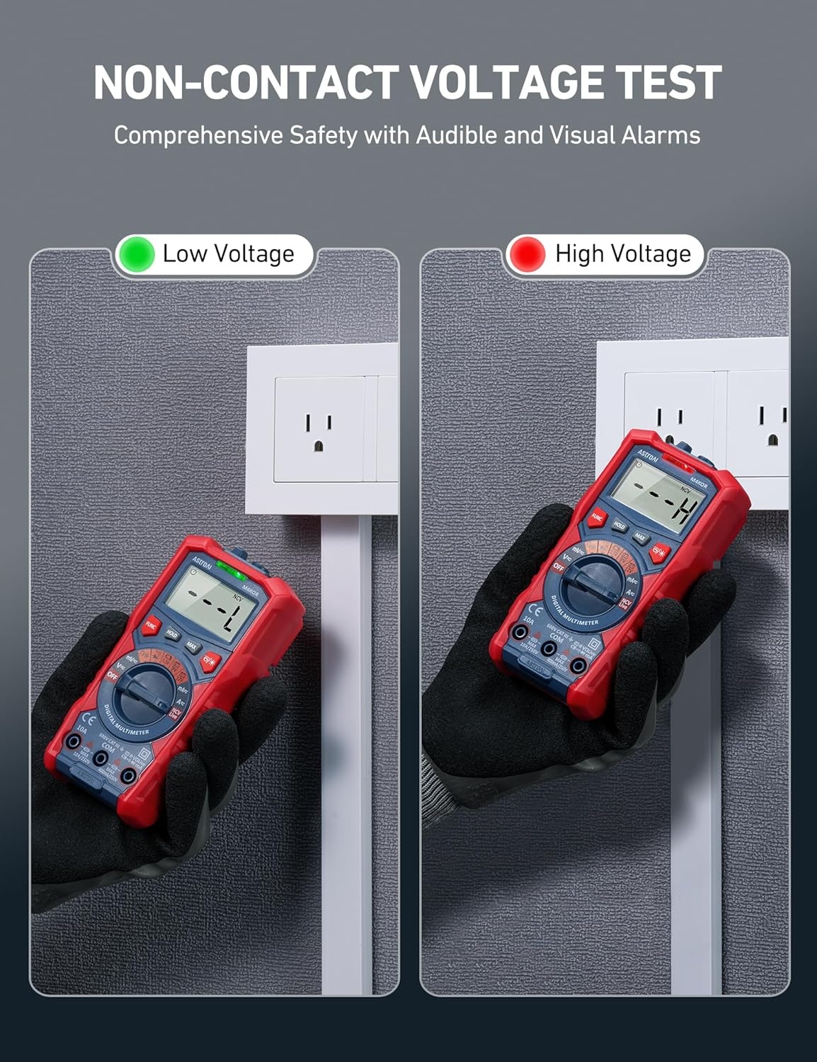 image:imageAstroAI Multimeter Tester 4000 Counts Smart AutoSensing ACDC Voltage Resistance Continuity NCV Backlit Display amp Flashlight PocketSized  Ideal for Auto amp Home TroubleshootingAutoRanging