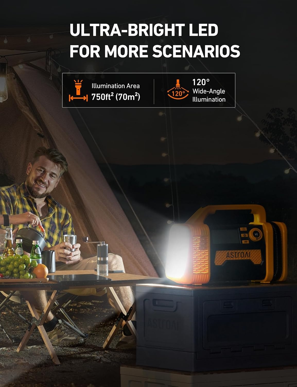 image:imageAstroAI TC3 Truck Tire Inflator 150PSI Cordless Portable Air CompressorYellow