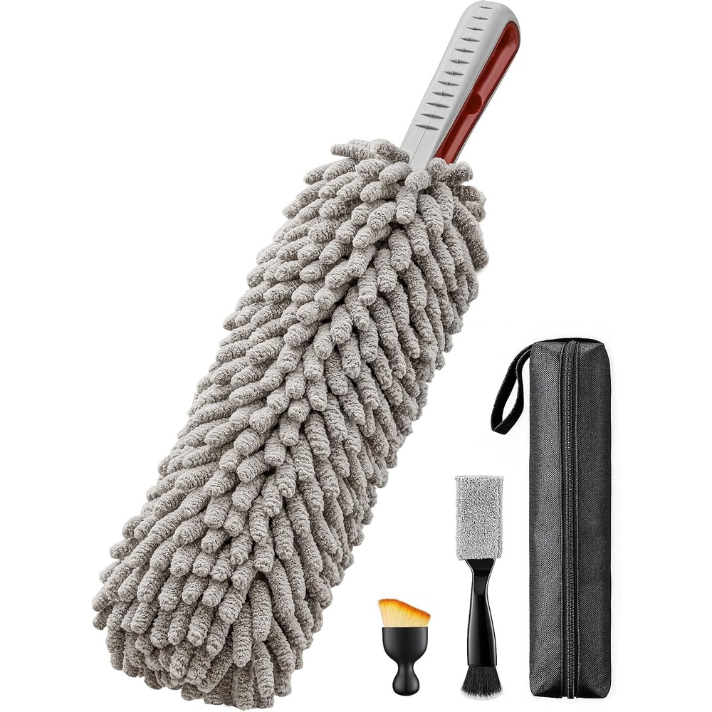image:imageAstroAI Car Duster Kit Microfiber Interior Cleaning BrushGray
