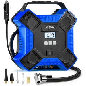 AstroAI 160PSI Tire Inflator Portable Air Compressor 12V DC Metal Cylinder(Blue)