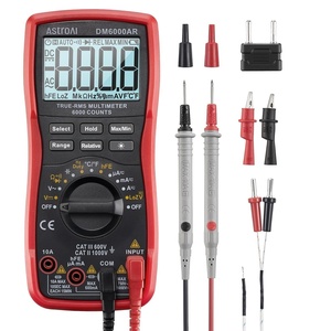 AstroAI Digital Multimeter, True RMS 6000 Counts Auto-Ranging Volt Meter for Automotive & Home Electrical Troubleshooting, AC/DC Voltage Current Resistance Continuity Capacitance Temp Tester, Black(Black – Multimeter)