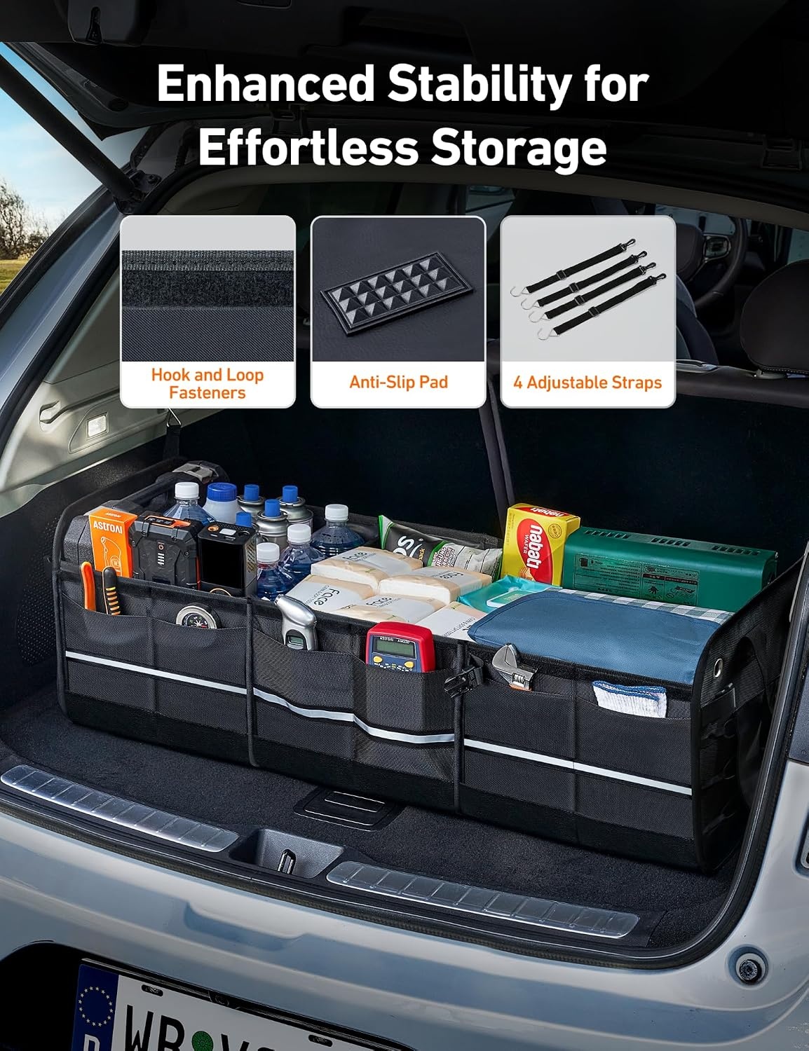 image:imageAstroAI Car Trunk Organizer Storage Portable Collapsible Large