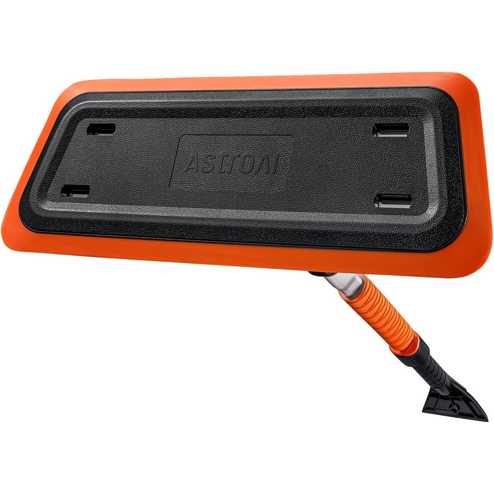 image:imageAstroAI 472 Inch 2in1 Snow Scraper for car Snow Broom and Detachable Ice Scraper with NonAbrasive Silicone Head for Cars Trucks SUVs