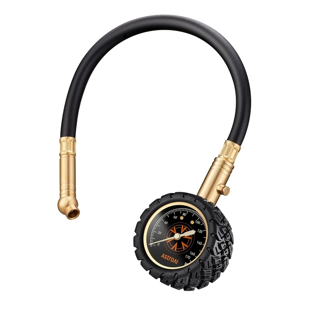 image:imageAstroAI Tire Pressure Gauge 6170 PSI Certified ANSI B4011 Accurate with Large 2 Dial Easy to Read Compatible with Cars Trucks SUVs Motorcycles Bicycles with Schrader Valve