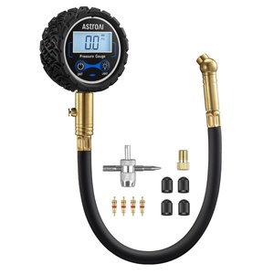 AstroAI Pro Digital Tire Pressure Gauge 3-250PSI ANSI B40.7 Grade 2A (±0.5%), Tire Gauge for Tire Pressure, Solid Brass with Rubber Hose, Air Bleeder Valve and Backlit LED, Car Accessories, Blue