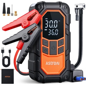 AstroAI S8 Air Nano Jump Starter with Air Compressor, 1500A Peak Car Battery Jump Starter Portable (6.0 Gas/3.0L Diesel) with 150PSI Auto-Shutoff Tire Inflator, 12V Battery Charger Booster(Orange)