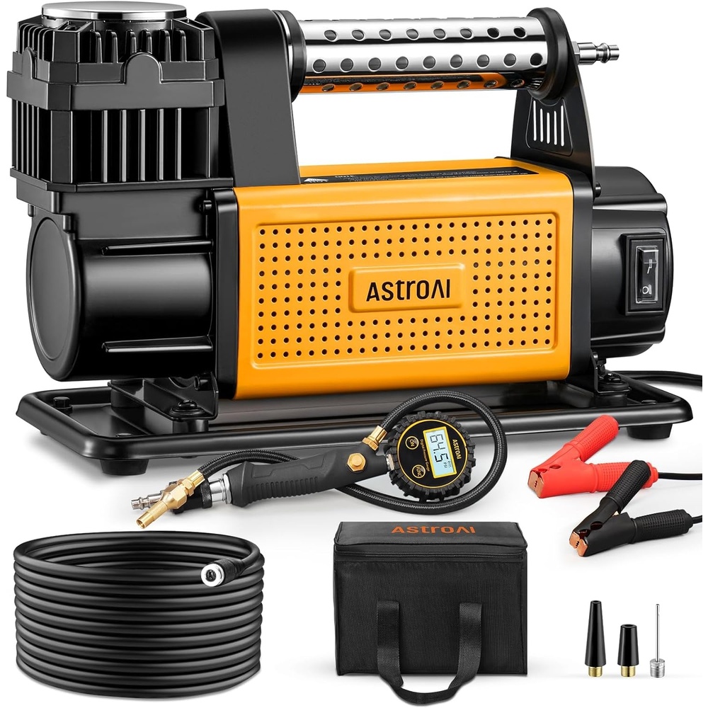 image:imageAstroAI T6 Offroad Air Compressor 12 V Portable Air Pump with 706 CFM AirCtrl  NPT Quick Connector HeavyDuty Truck Tire Inflator Max 150 PSI for 4  4 SUV Vehicle RV ATV