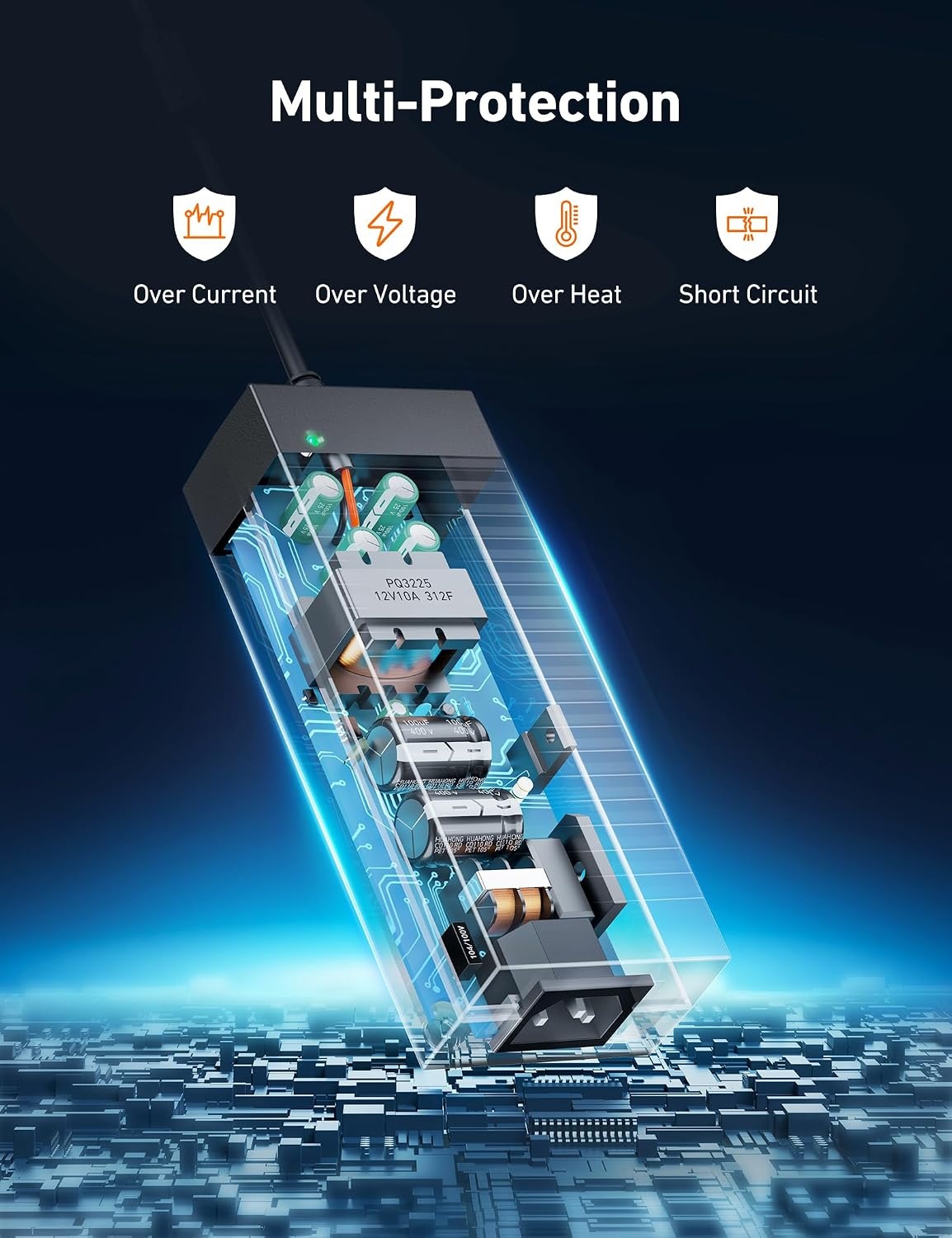 image:imageAstroAI AC to DC Converter 85A 102W110V to 12V Converter10A