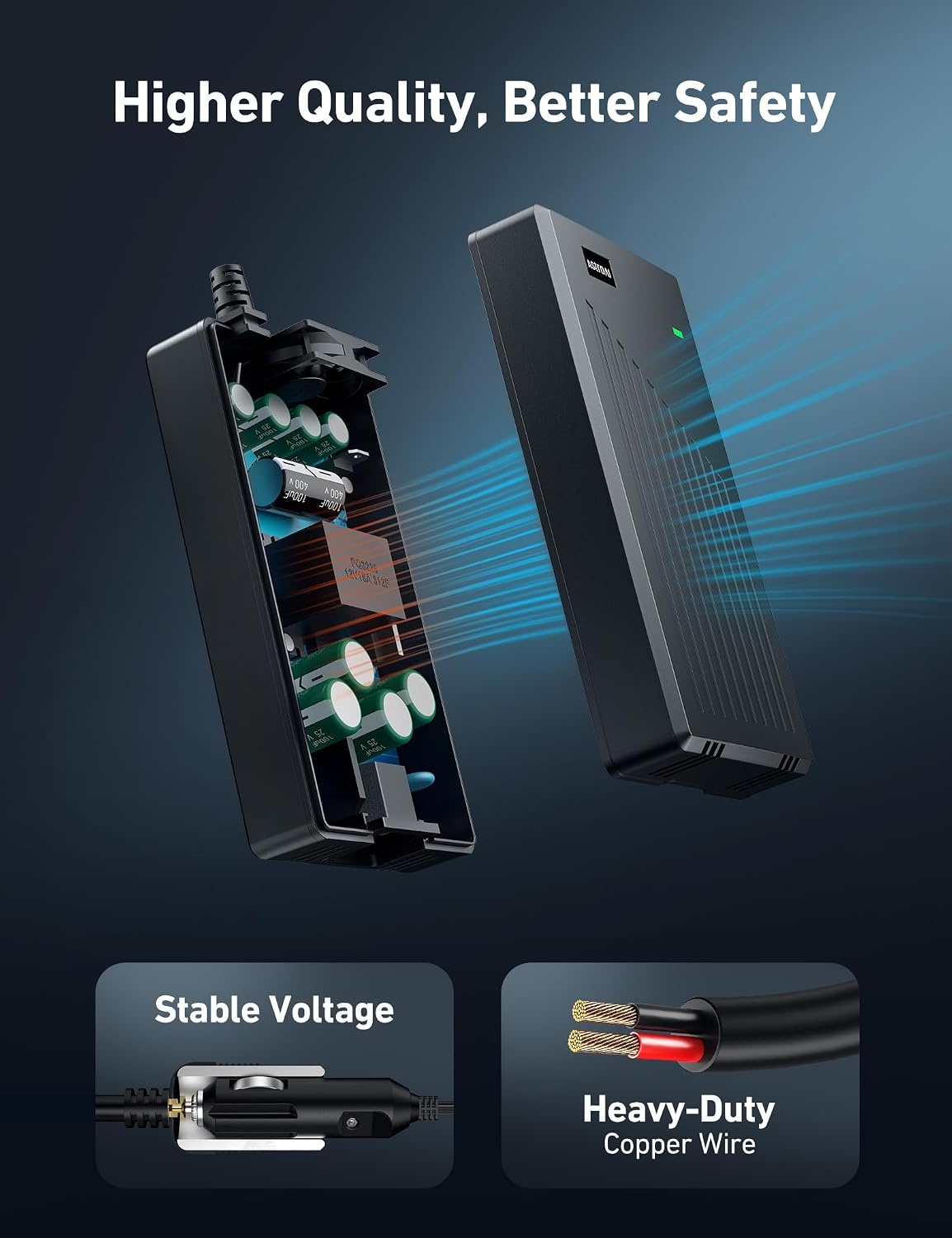 image:imageAstroAI AC to DC Converter 85A 102W110V to 12V Converter15A