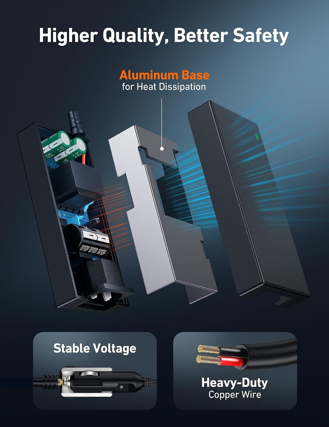 image:imageAstroAI AC to DC Converter 85A 102W110V to 12V Converter6A