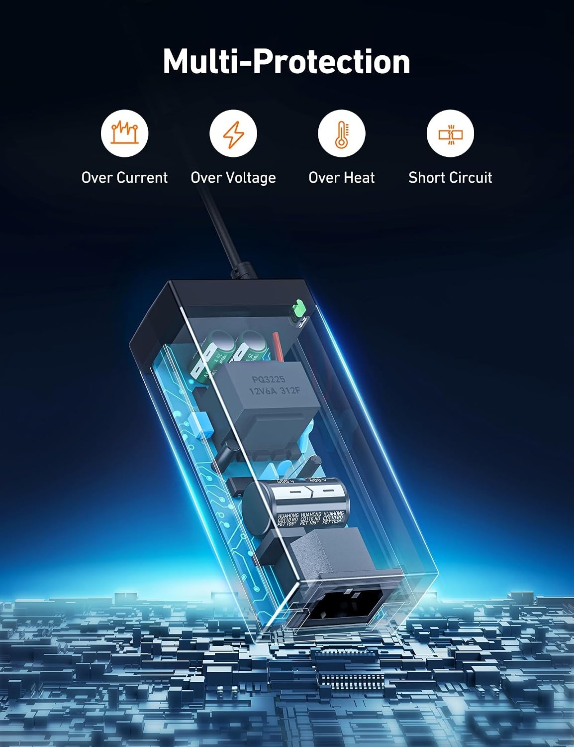 image:imageAstroAI AC to DC Converter 85A 102W110V to 12V Converter6A