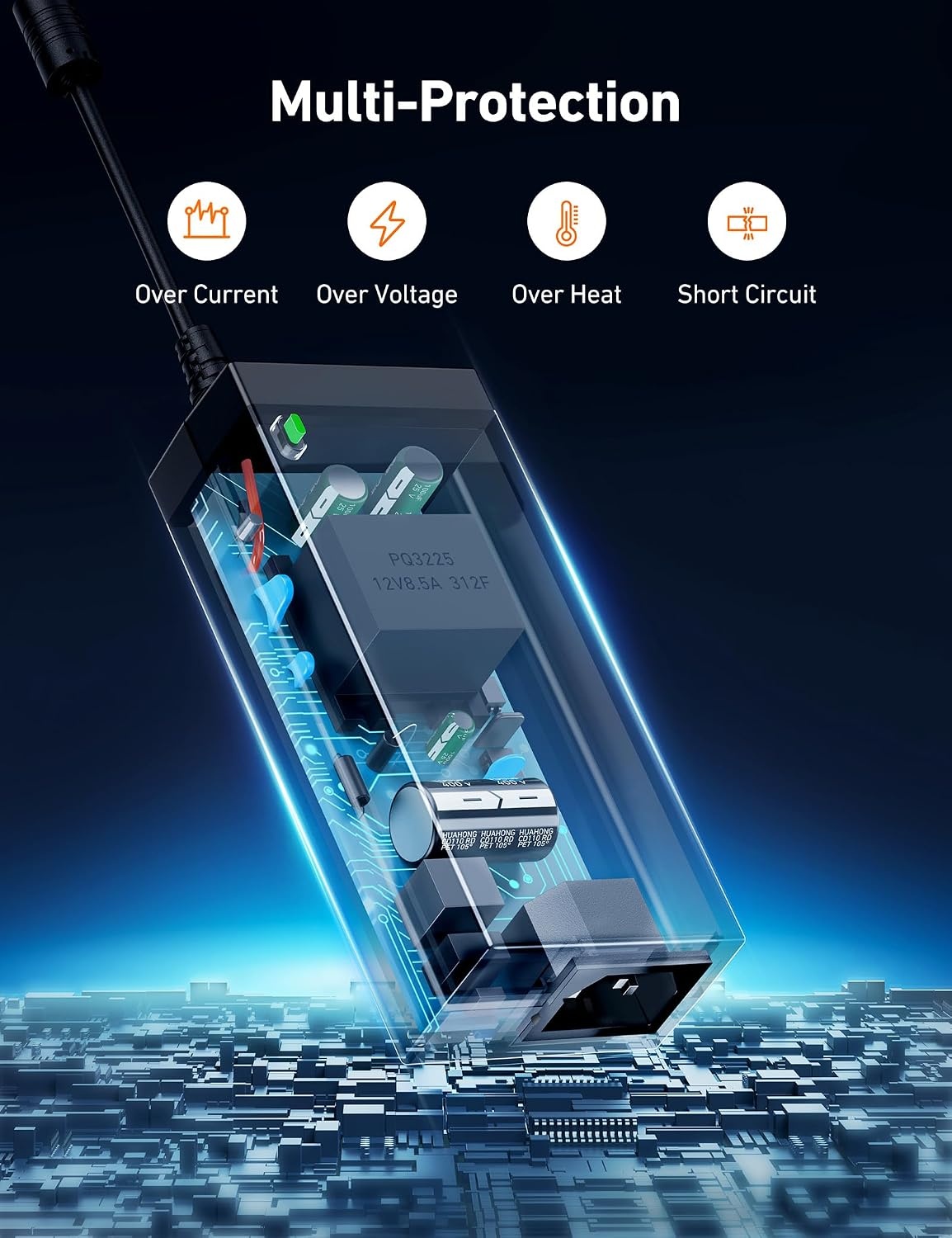 image:imageAstroAI AC to DC Converter 85A 102W110V to 12V Converter85A